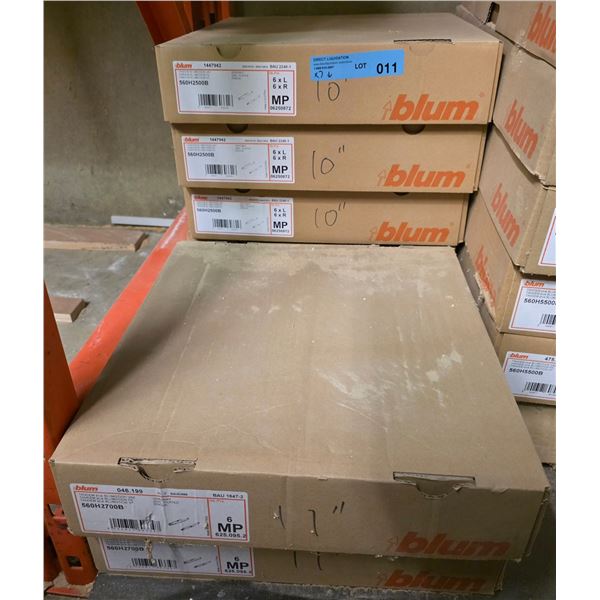 7 Pc - Blum "Blu-Motion" soft close undermount drawer slides - (x8) 11" / (x18) 10" / (x6) 14" - Who