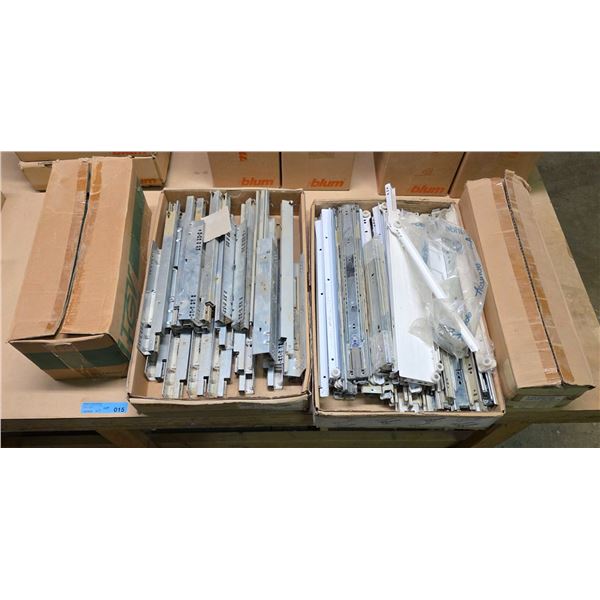Group - Large lot of Accuride & Blum undermount drawer slides - Various sizes