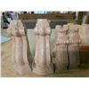 Image 4 : Group - Assorted solid wood furniture legs, appliques & corbels