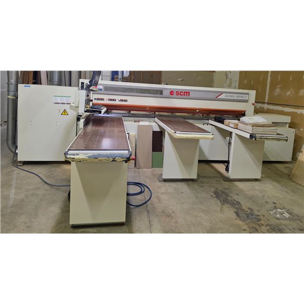 SCM Group "Sigma Impact" CNC Horizontal Beam Panel (2010) w/ extra blades & all paperwork - Tested &