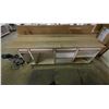 Image 1 : Workbench w/ 6 Drawers & 4 Shelves - 96x25x36" - Bidder responsible for removal