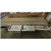 Image 4 : Workbench w/ 6 Drawers & 4 Shelves - 96x25x36" - Bidder responsible for removal