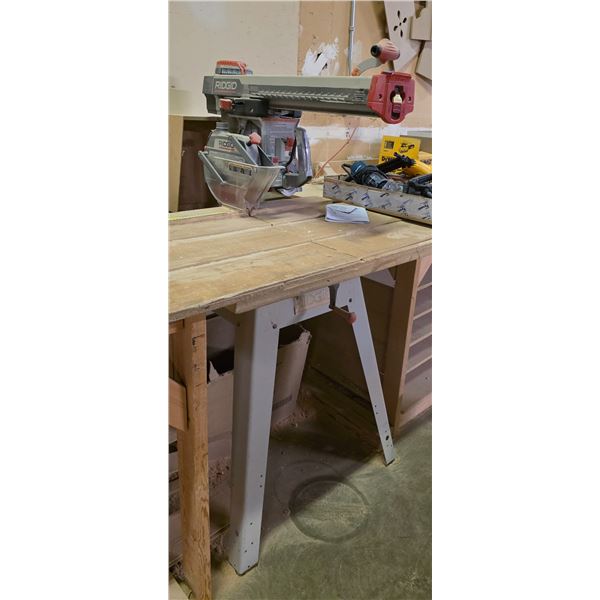 Rigid Radial arm saw w/ stand