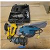 Image 1 : 4 Pc - Porter Cable Biscuit jointer, Makita belt sander & router, DeWalt jigsaw