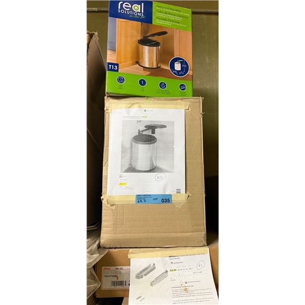 2 Pc - Richelieu 20L Garbage bin & Blum Moventus 760 Slides & Real Solutions Waste bin