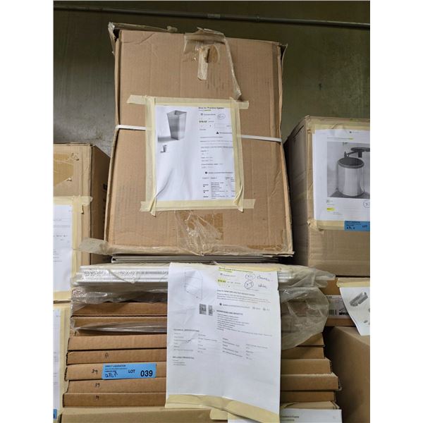 12 Pc - Practico Garbage Bins (10) / Rev-A-Shelf Bakeware organizers (20) - Wholesale Value: $580