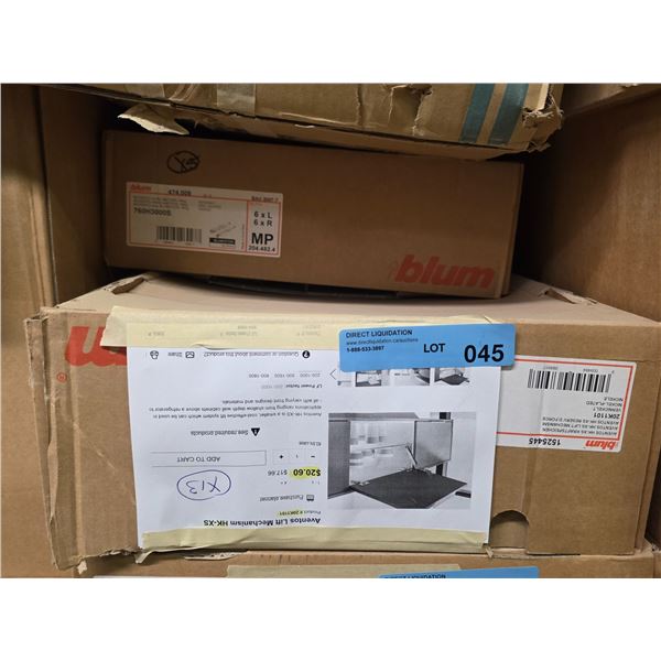 Blum Aventos lift mechanism hardware - Wholesale Value: $380