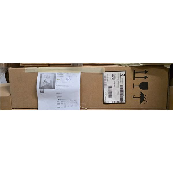 Set of 2 Wood/Steel pivoting  3/4 Lazy Susan trays - Wholesale Value:  $500