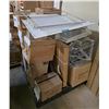 Image 1 : Pallet - Assorted hinges, hinge plates, cabinet hardware / mounting hardware & trays - Approx. Whole