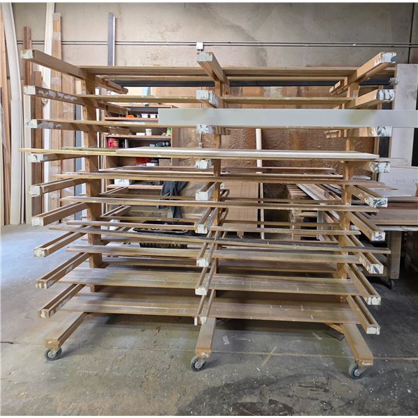 2 Pc - Spray booth dolly & drying rack