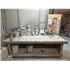 Image 1 : Workbench w/ contents including spray booth items , materials, etc.