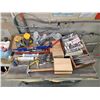 Image 3 : Workbench & Dolly w/ contents - Includes sanders, heat gun, screw caps, etc.