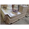 Image 6 : Pallet - Large group of white melamine cabinet box parts