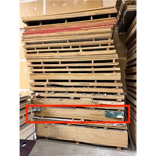 13 Pc - 4x8' Wenge Veneer MDF sheets (3/4")