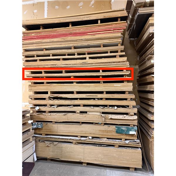 3 Pc - 4x8' Dark Brown Wood Grain  Melamine sheets (5/8")