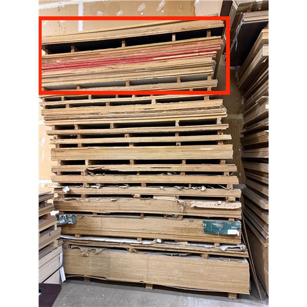 Group - MDF, PB & Plywood 4x8' sheets - Misc. colors / veneers - (1/4')/(5/8") & (3/4")