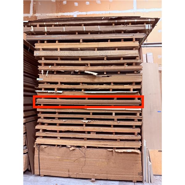 6 Pc - 4x8' Brown "Wenge Woodgrain" Melamine sheets (3/4")