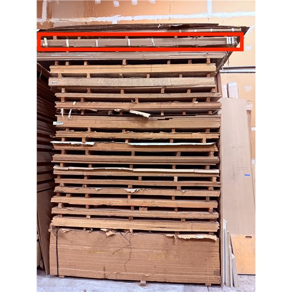 6 Pc - 4x10' Dark Brown Laminate MDF core sheets (3/4")