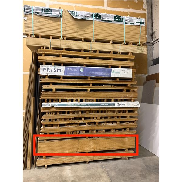 17 Pc - 4x8' Maple Veneer Plywood core sheets (3/4")