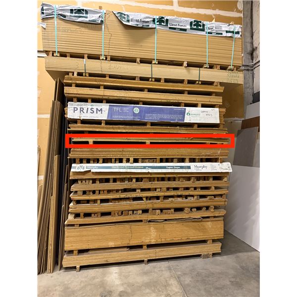 2 Pc - 4x8' Maple Veneer Plywood core sheets (3/4")