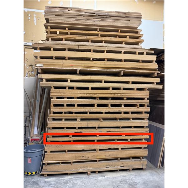 2 Pc - 4x8' White Oak Veneer MDF core sheet (3/4")