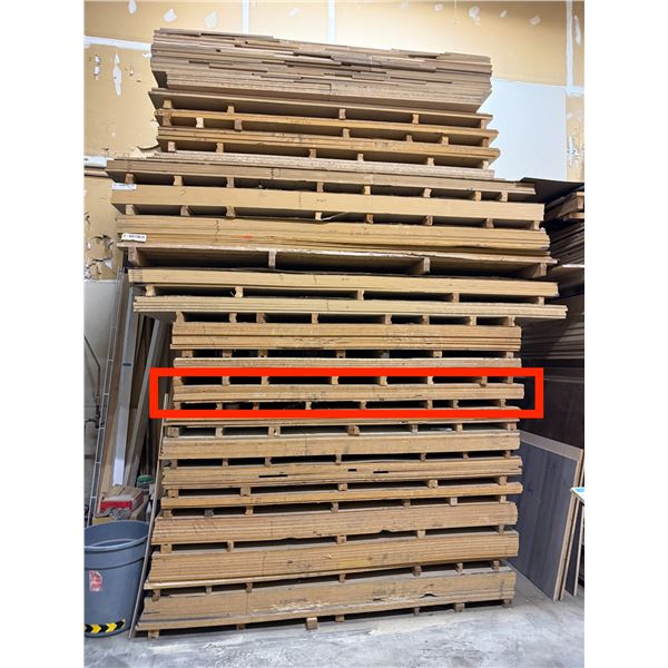 6 Pc - 4x8' Maple Melamine sheets (5/8")