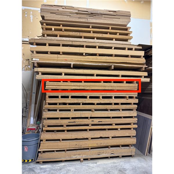 11 Pc - 4x8' Maple Melamine sheets (5/8")