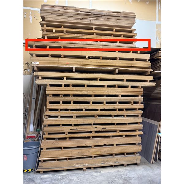 3 Pc -4x10' Engineered Maple Veneer MDF sheets (3/4")
