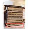 Image 1 : 10 PC - 4x8' Brown Oak Melamine sheets (3/4") - x2 Damaged on sides