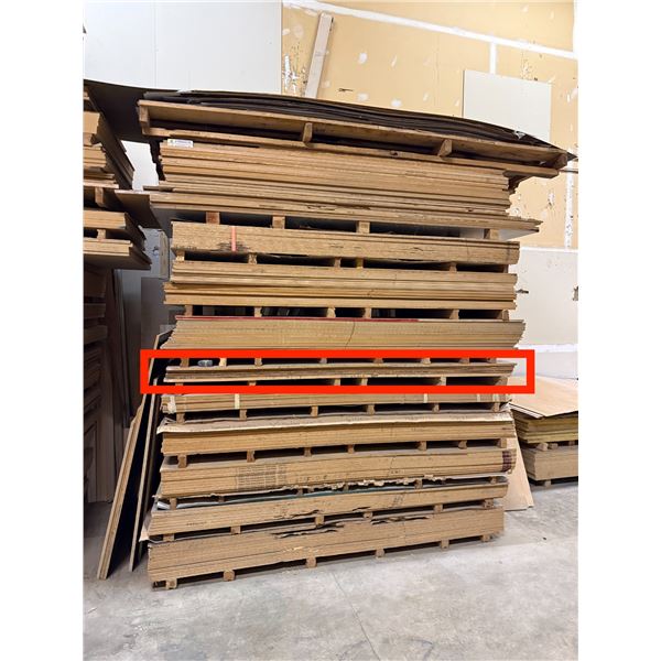 12 Pc - 4x8' Quarter Cut Vertical Grain Fir Veneer MDF core sheets (1/4")
