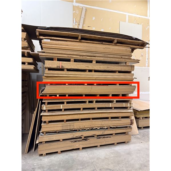 35 Pc - 4x8' Maple Melamine sheets (1/4")