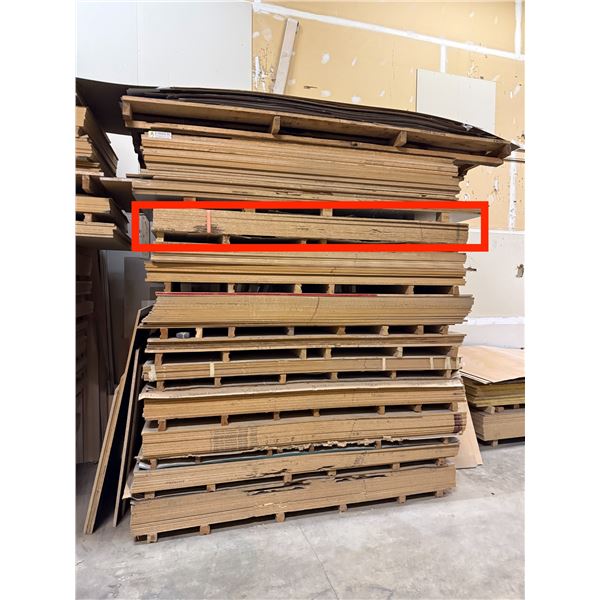 10 Pc - 4x8' Dark Brown Maple Melamine  sheets (5/8")