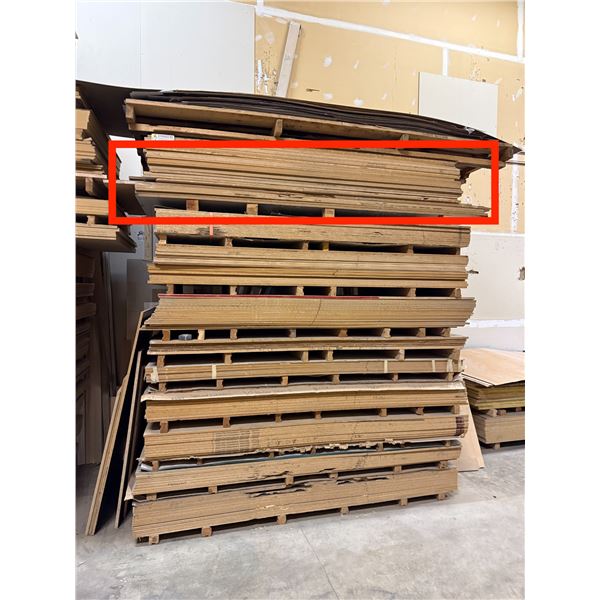 Group - Misc. Assorted 4x8' & 4x9' Sheets - MDF / Veneer / Particle Board / Melamine - Approx. 21 Pc