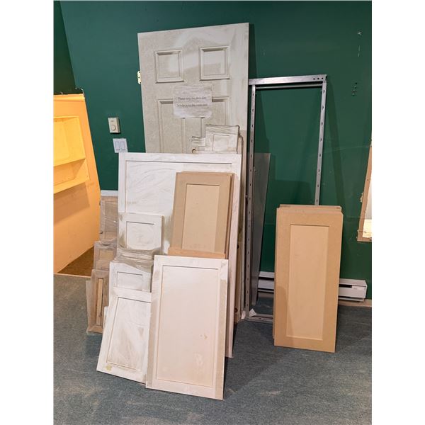 Group - MDF & Solid Wood cabinet doors & drawer fronts (Painted & Not Painted) - Approx. 80