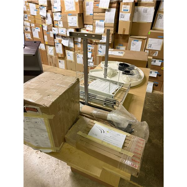 Contents of table - Rev-A-Shelf Aventos Opening mechanisms (x9), Tandem slid Stabilistation (x4), La