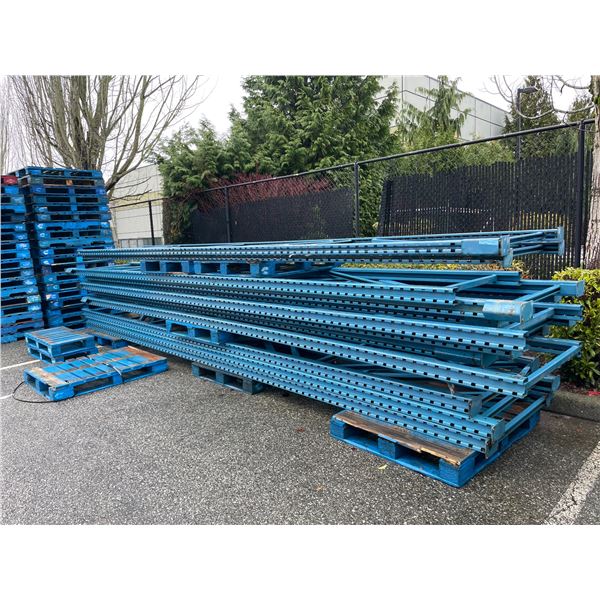 Group of 11 uprights - approx. 18ft