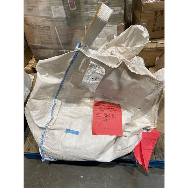 Pallet of Matcha No-Bake Cheesecake mix