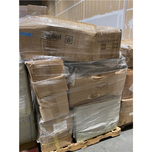 Pallet of Misc. - includes big B 6 beads hook, felt boards w/letters etc.