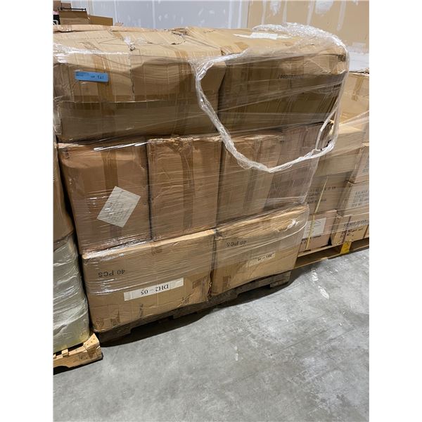 Pallet of assorted plastic suite bags