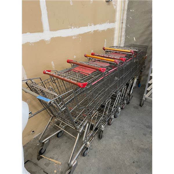 Group of 7 shopping carts