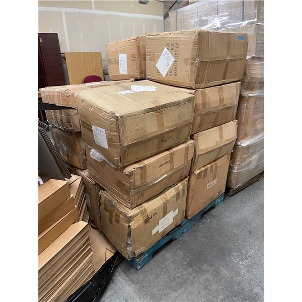 Pallet of plastic suite bags