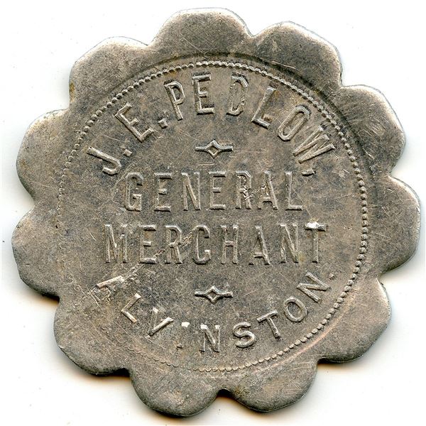 Canada Alvinston Lambton Co. Ontario J.E. Pedlow Merchant Token 24-C-B