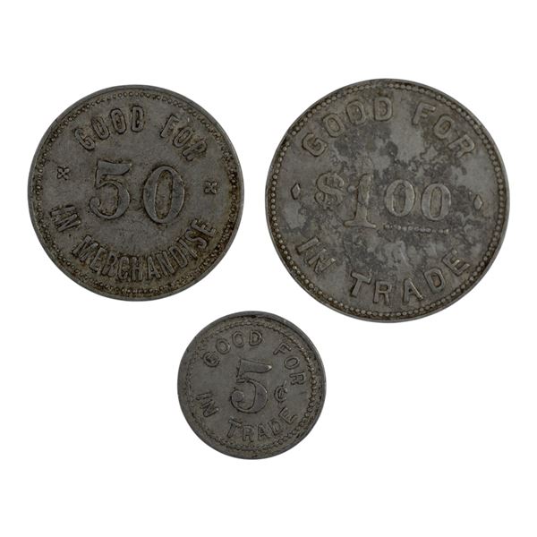 Canada Arkona Ontario Brown Bros. Merchant Tokens (3 Pieces)