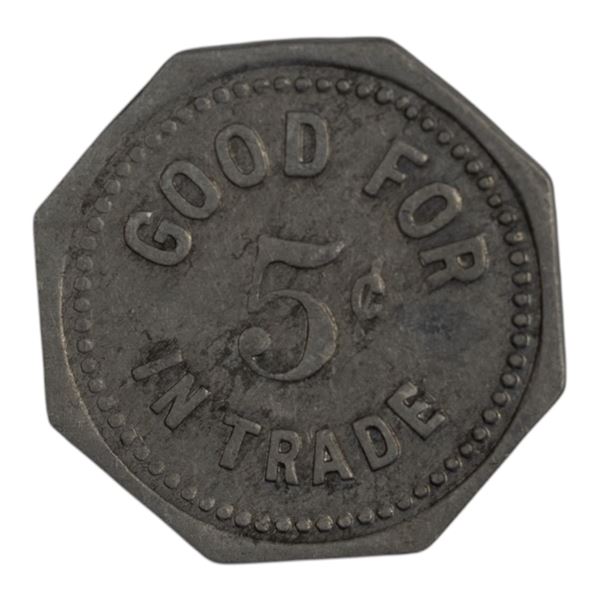 Canada Avon Ontario 5 Cent G.D. Binkley Merchant Token 54-A-E