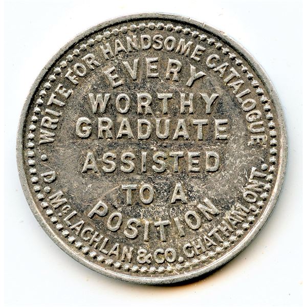 Canada Chatham Kent Co. Ontario. Canada Business College of Chatham. Merchant Token 188-C-Cx