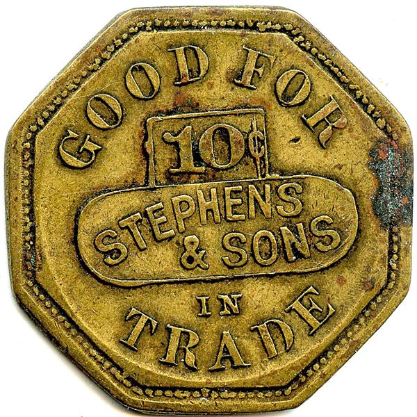 Canada Glencairn Simcoe Co. Ontario. Stephens & Sons. Merchant Token 416-A-D