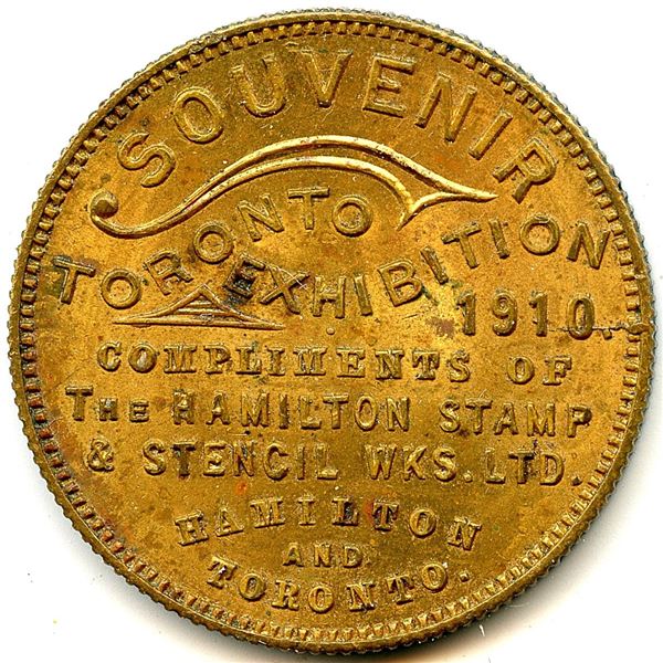 Canada Hamilton Wenthorth Co. Ontario. Hamilton Stamp & Stencil. Advertising Token 464-Y-B