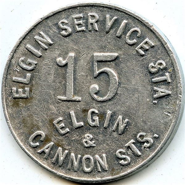 Canada Hamilton Wentworth Co. Ontario. Elgin Service Sta. Merchant Token 464-E-A
