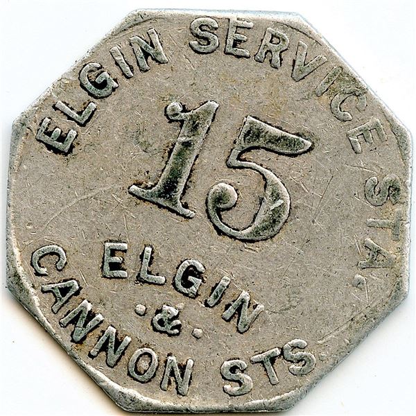 Canada Hamilton Wentworth Co. Ontario. Elgin Service Sta. Merchant Token 464-E-D