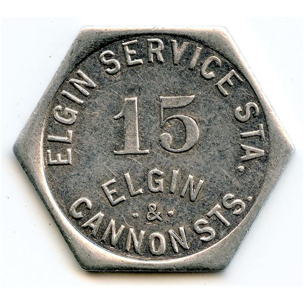 Canada Hamilton Wentworth Co. Ontario. Elgin Service Sta. Merchant Token 464-E-F